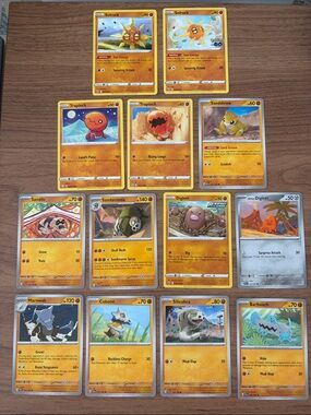 🏜️ Desert Pokémon Card Lot | Trapinch Cubone Diglett Sandshrew Solrock ✨5/$25✨